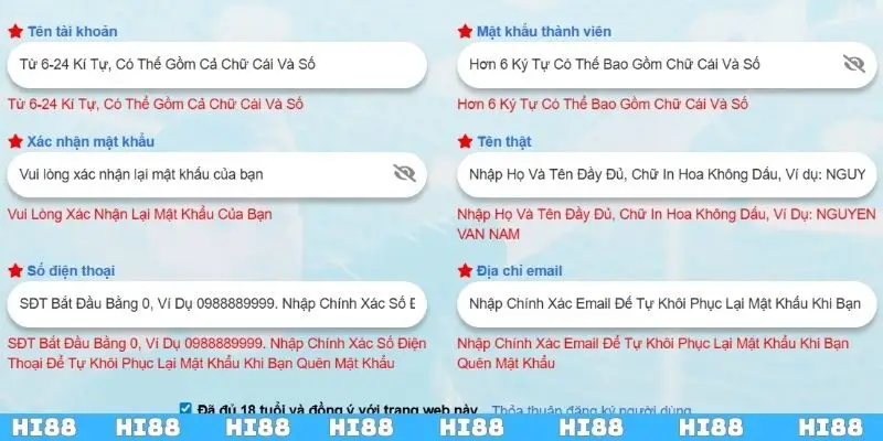 Đăng Ký Hi88 Miễn Phí - Đăng Ký Thành Công Ngay Nhận 88K